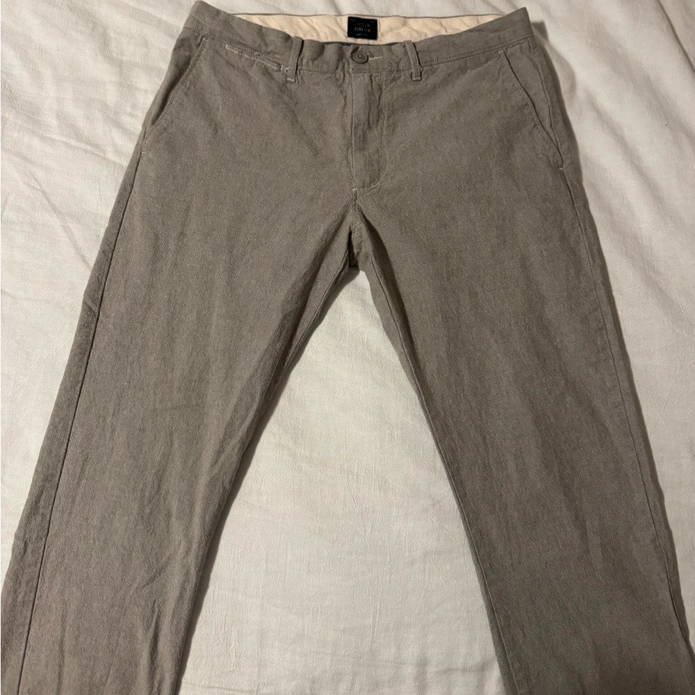 Grey J. Crew Chino Pants